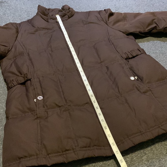 Vintage Faded Glory Brown Long Puff Coat - Picture 10 of 11